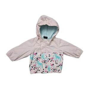 The North Face Infant Jacket Size 0 - 3 Months hooded Windbreaker Spring Fox